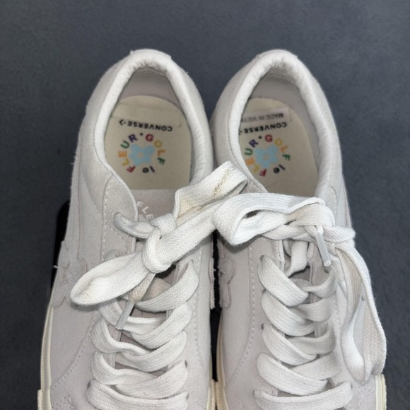 Converse Golf Le Fleur One Star Shoes Mens Size 5 Womens 7 White Suede Low Top - Picture 5 of 8